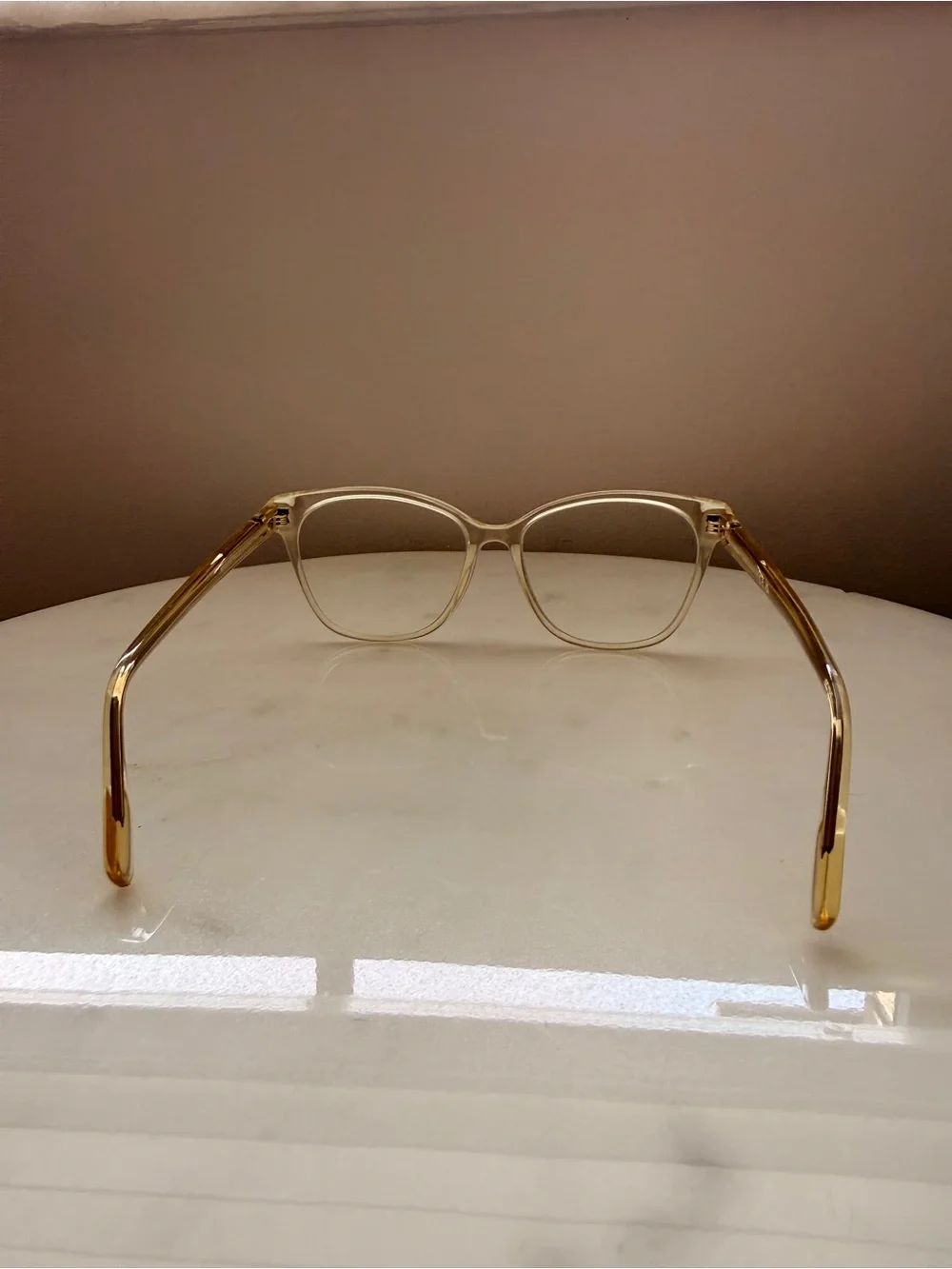 Burberry BE2345 Caroline Translucent Cream Cat-Eye Women's Glasses